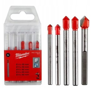 Milwaukee Zestaw wierteł do płytek i ceramiki (5szt.) 4932479948