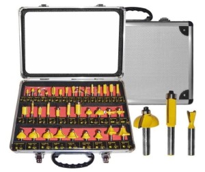 AW TOOLS Zestaw frezów do drewna 8mm 35szt. AW40514