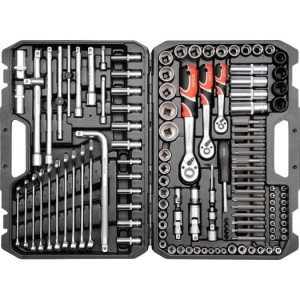 Yato Zestaw Kluczy 1/4" , 3/8" , 1/2" 128 Elem. 38872