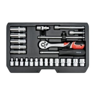 Yato Zestaw Kluczy 1/4" 25 Elem. 14461