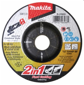 Makita Tarcza szlifierska tnąca 2W1 125X2,2X22,23mm B-51655