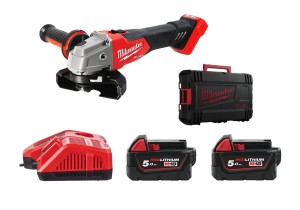 Milwaukee  Szlifierka kątowa 18V 125mm  M18 FSAG125X 2x5Ah Walizka 