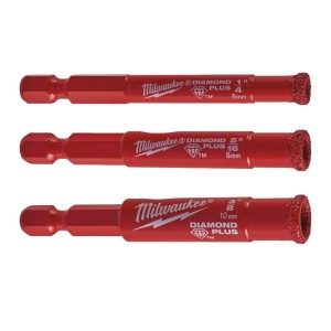Milwaukee Zestaw wierteł diamentowych HEX 3 sztuki 4932471771