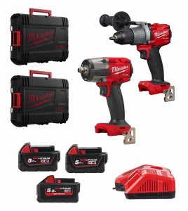 Milwaukee Zestaw 18V M18FPP2AD2-553X 2x5Ah 5,5Ah 2xHDBOX 4933481022