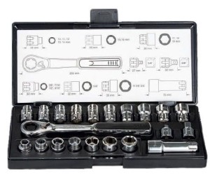 Makita Zestaw nasadek i kluczy 1/4, 3/8 14 szt.B-65604