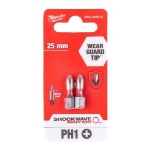 Milwaukee Bity Shockwave PH1 25mm 2 szt. 4932430850