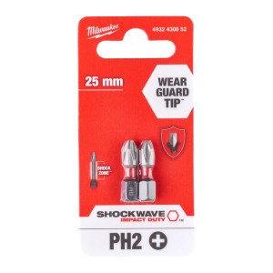 Milwaukee Bity Shockwave PH2 25mm 2 szt. 4932430852