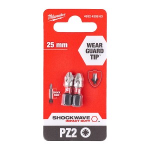 Milwaukee Bity Shockwave PZ2 25mm 2 szt. 4932430863