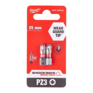 Milwaukee Bity Shockwave PZ3 25mm 2 szt. 4932430868
